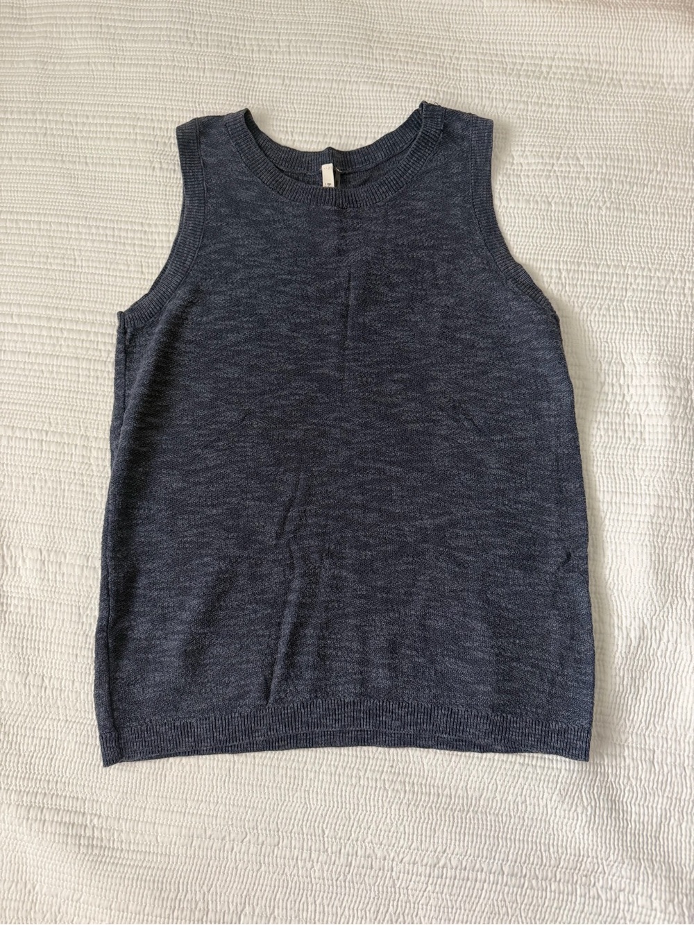 Women's Be Cool Los Angeles navy Sleeveless Knit Tank Top